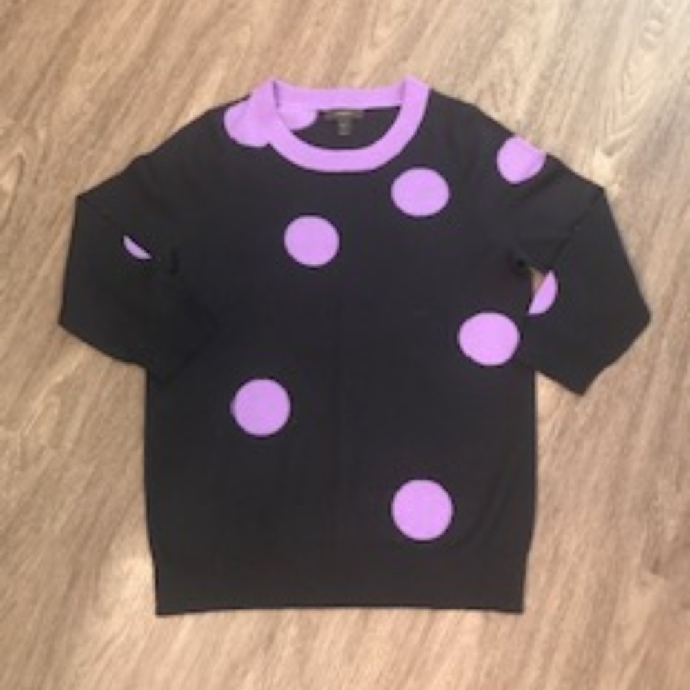 J. Crew medium polka dot sweater. Brand new.